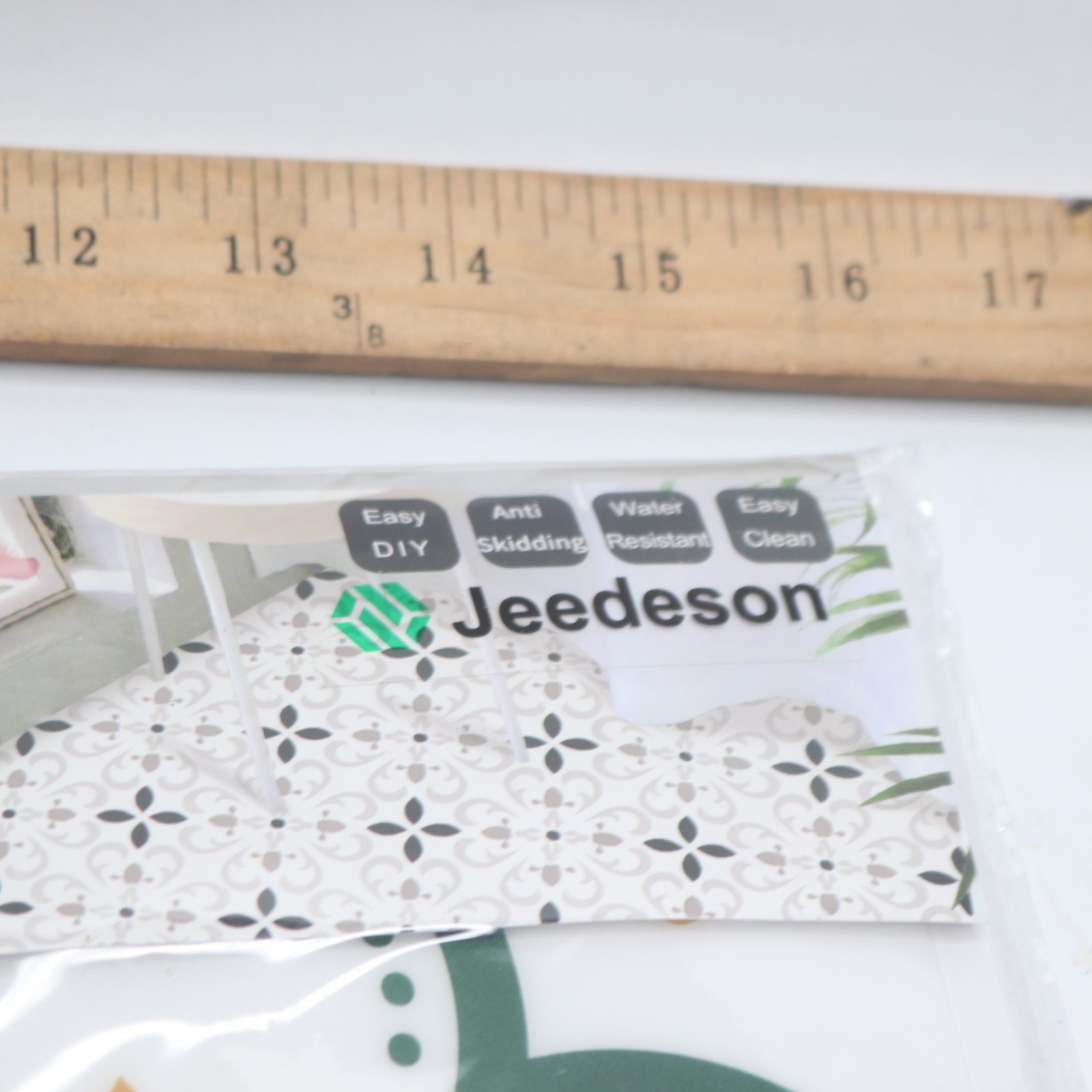 (10-Pk) Jeedeson Vinyl Flooring Self Adhesive Tiles Peel Stick Wall Paper
