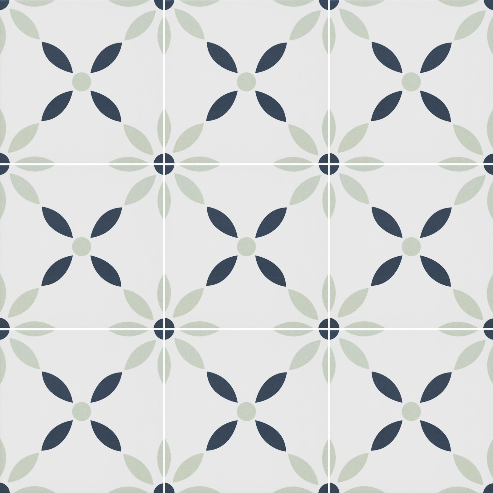Ackland AKNPTAMA8X8M-PL Amara – 8″ x 8″ Porcelain Encaustic Floor – Galren