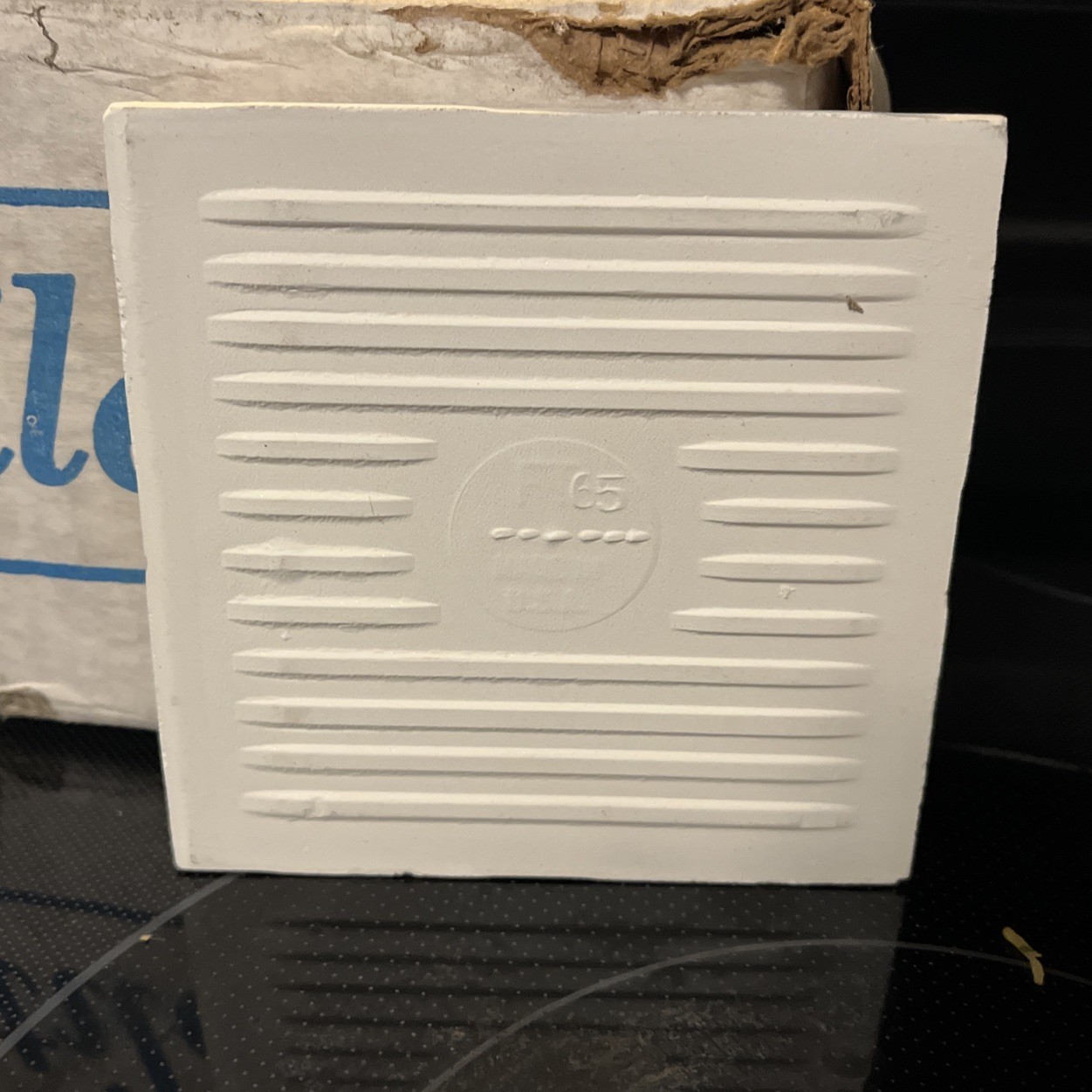 New Vintage Ceramic Florida Tile Co. Bone White 4 3/8″x4 3/8″ Glossy *1 Piece
