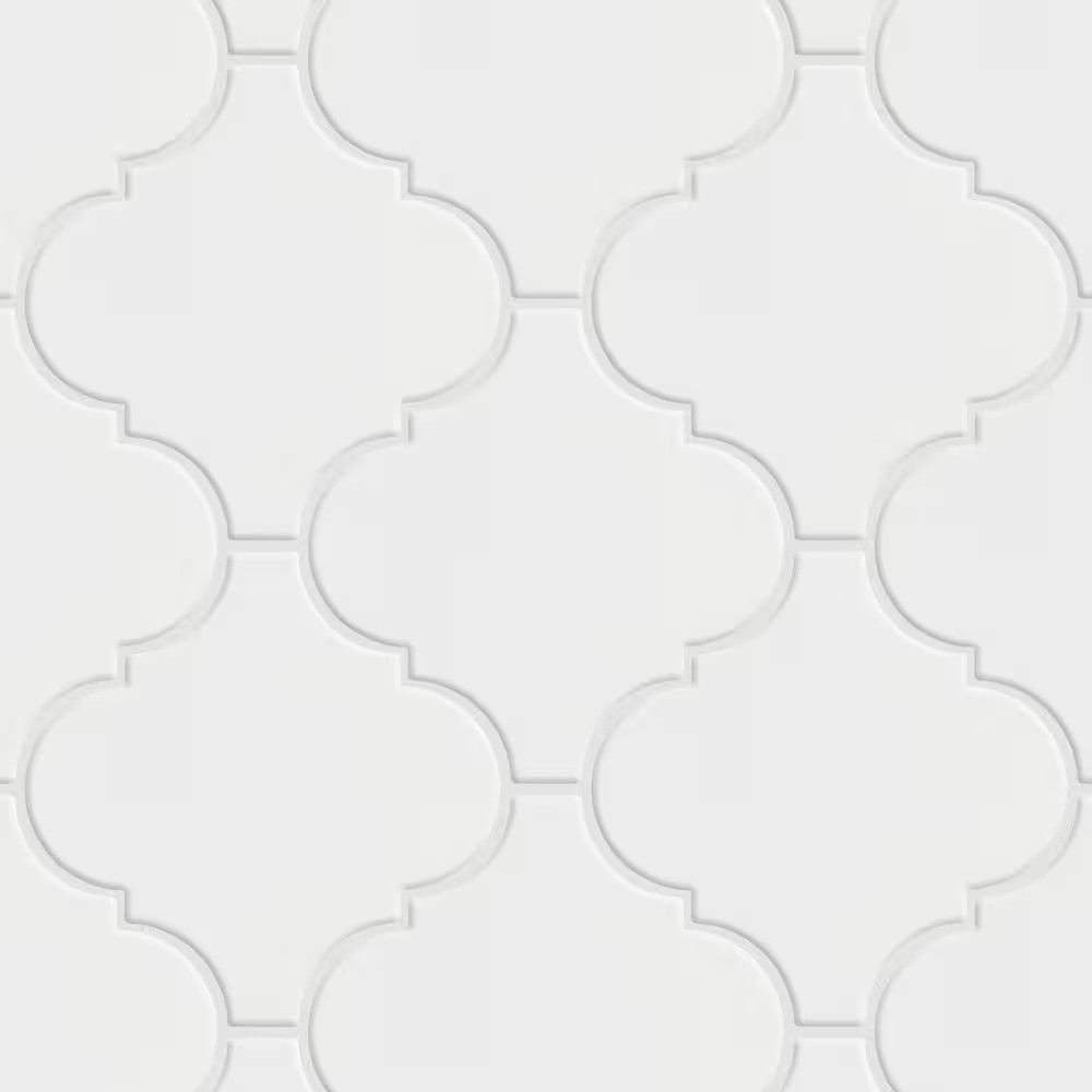 Provenzale Lantern Whiite 7-7/8 In. X 7-7/8 In. Porcelain Floor and Wall Tile (1