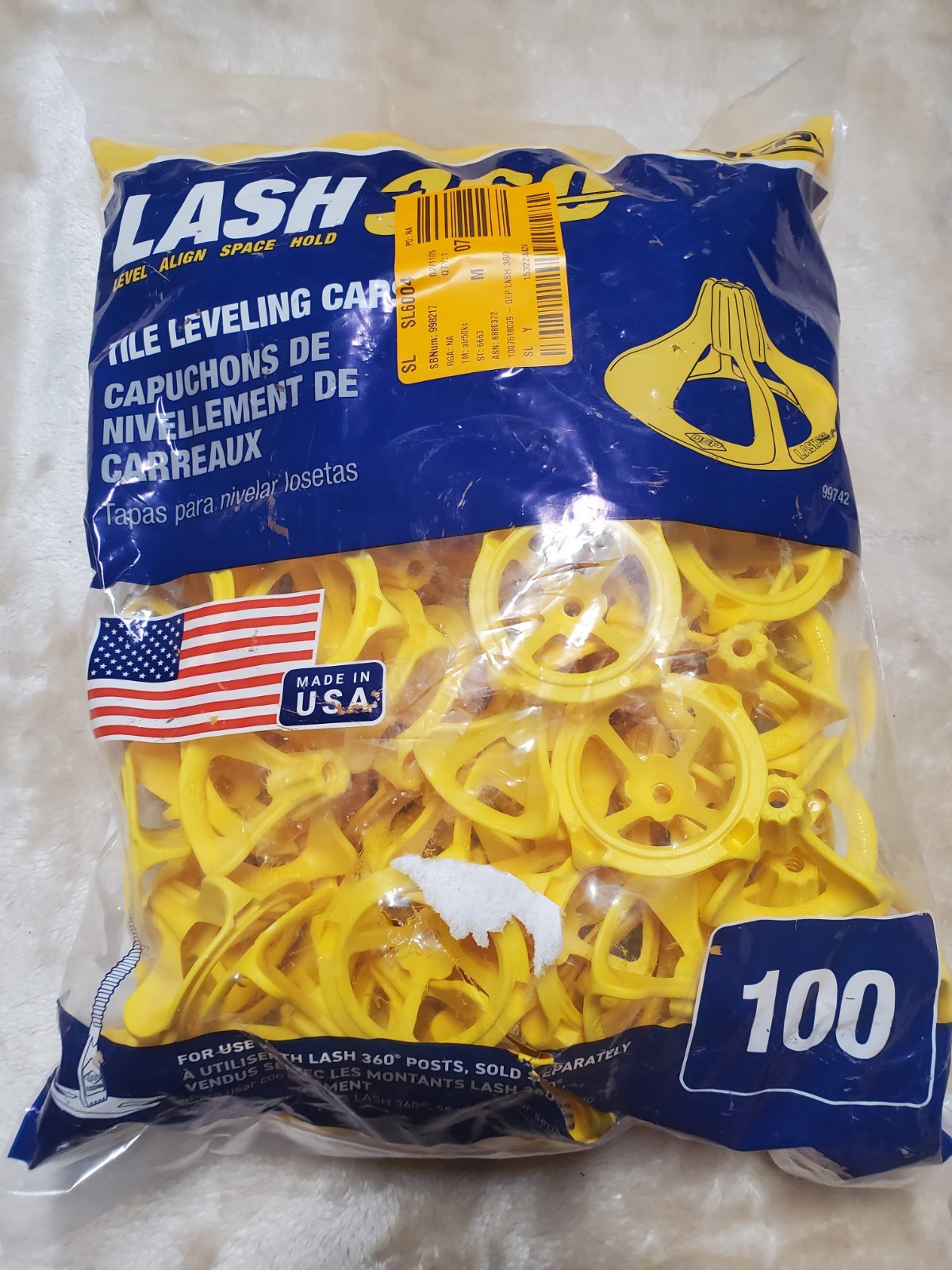 QEP LASH360 Tile Leveling Round Caps (100-Pack)