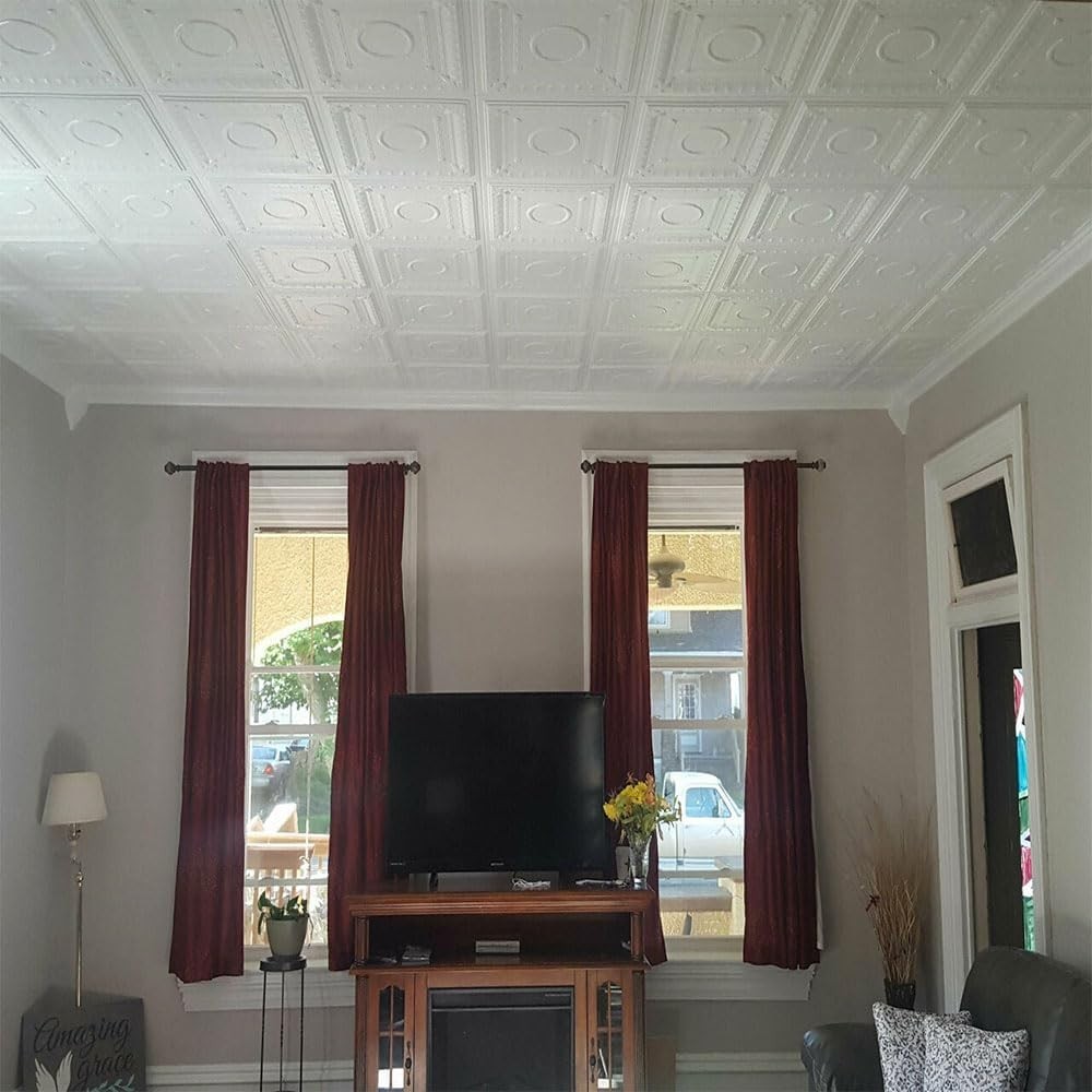 Easy to Install R47 Romanesque Wreath Foam Tiles – 21.6 sq. ft. for Beauty