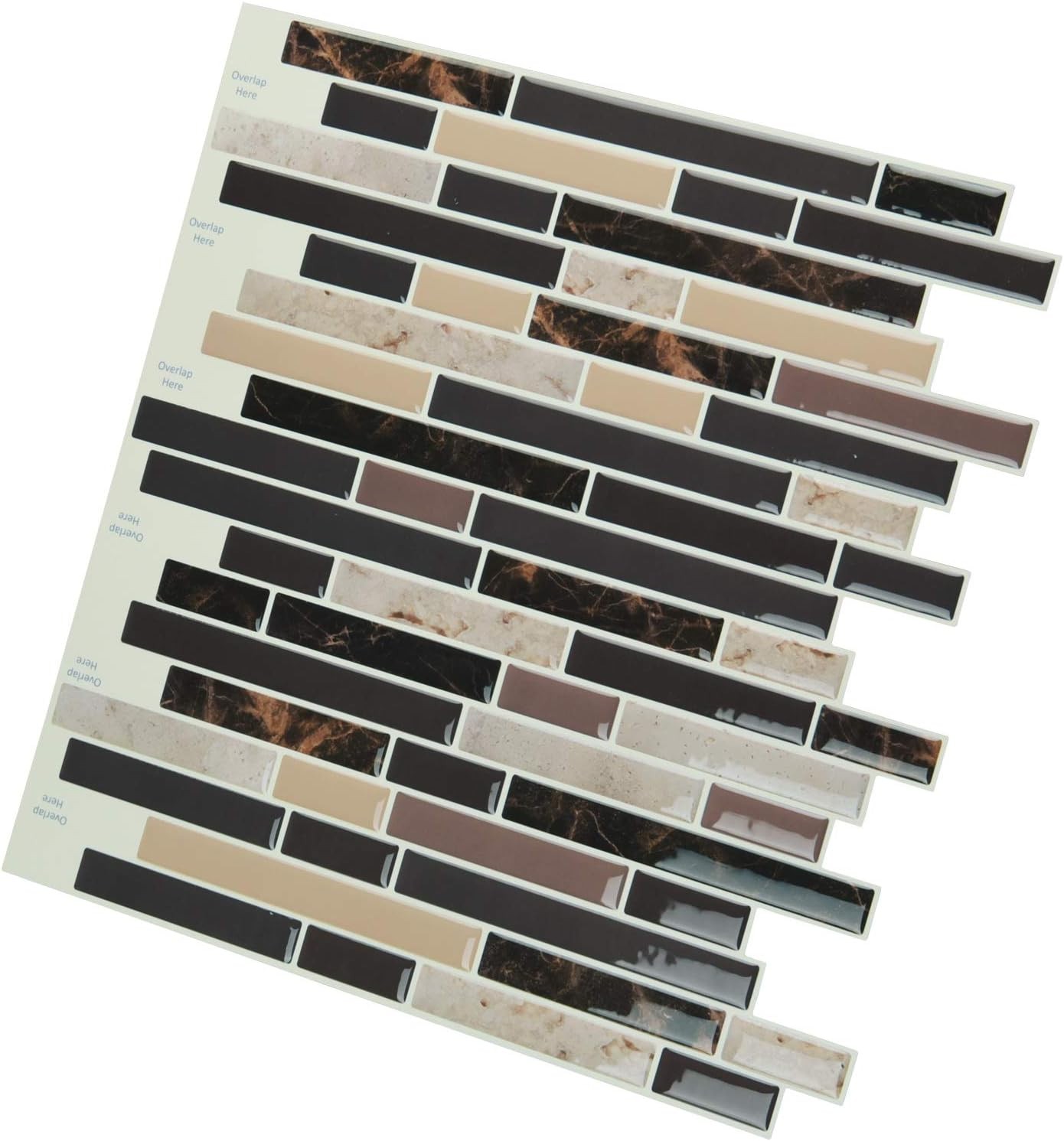 Art3d Self Adhesive Wall Tile (11.8 x 11.8inches,10 Tiles) Peel and Stick Bac…