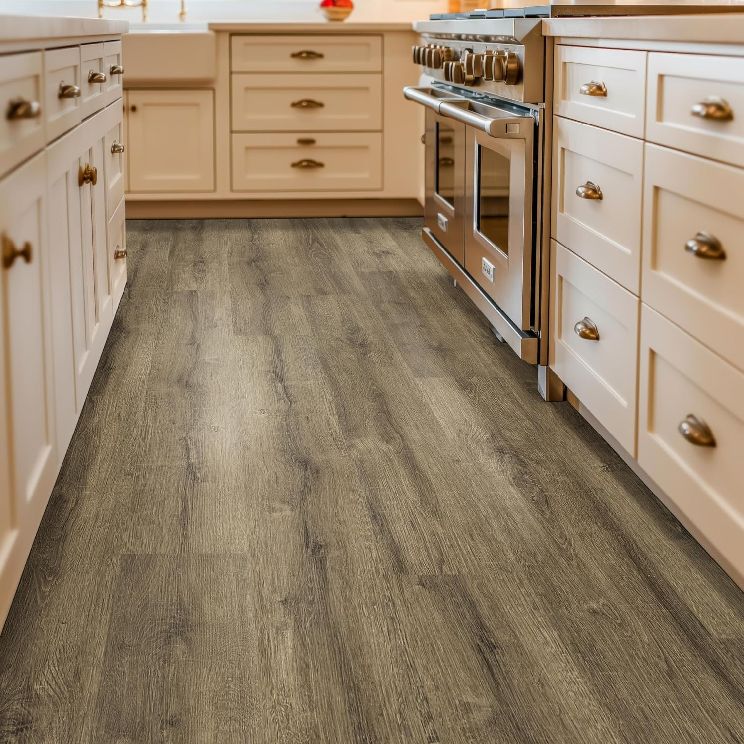 Shelbie 9″x48″ Waterproof Luxury Vinyl Plank Flooring – Welsh Gray, 20 MIL Wear