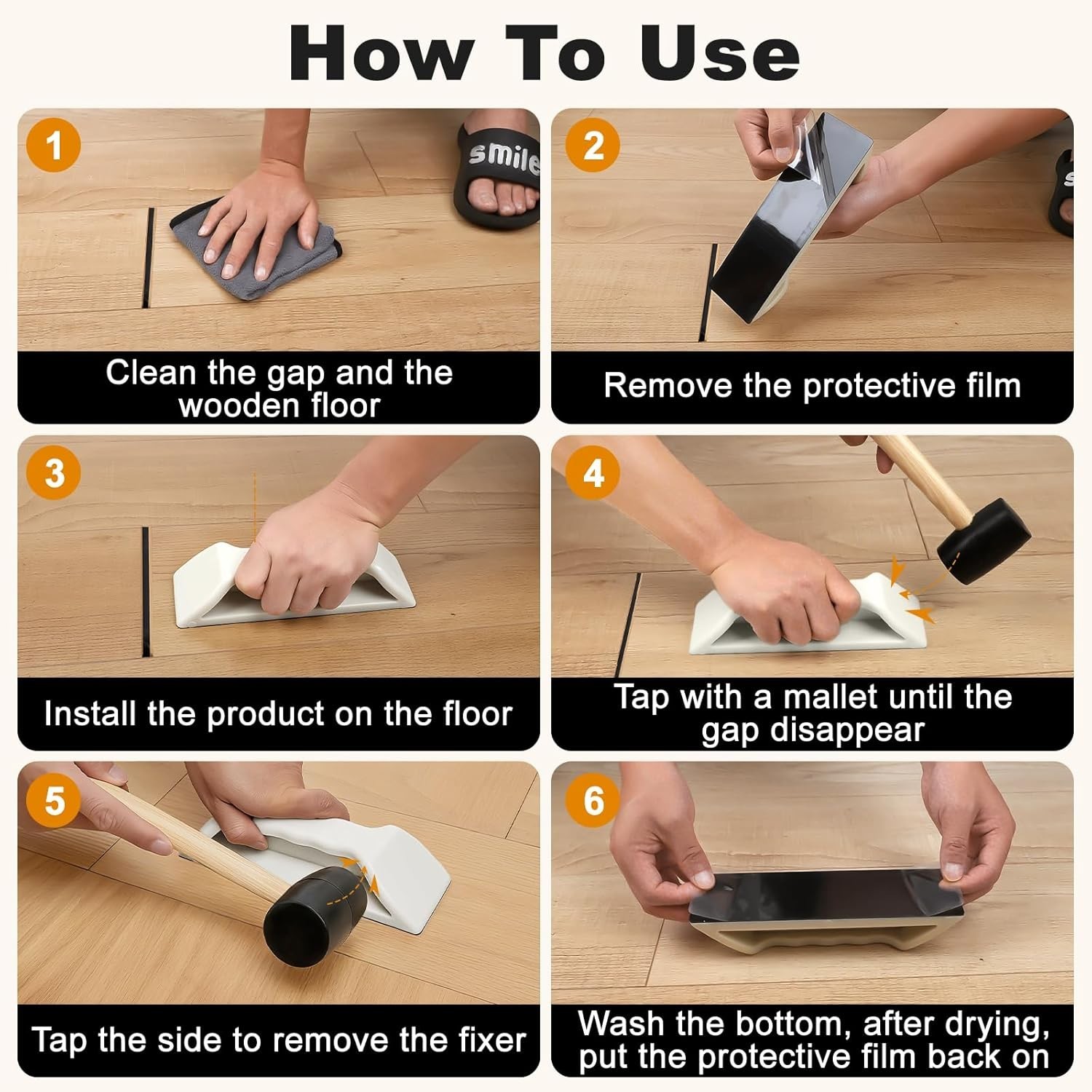 Floor Gap Fixer Tool, Heavy-Duty Plank Grabber Laminate Flooring Tools Wood F…