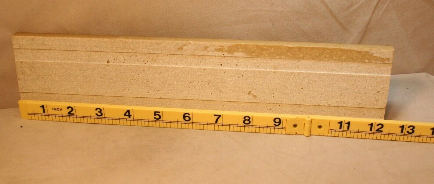 Decorative Listello Border Made Of Resin Travertine Look 12 1/4″ X 3/8″ X3″