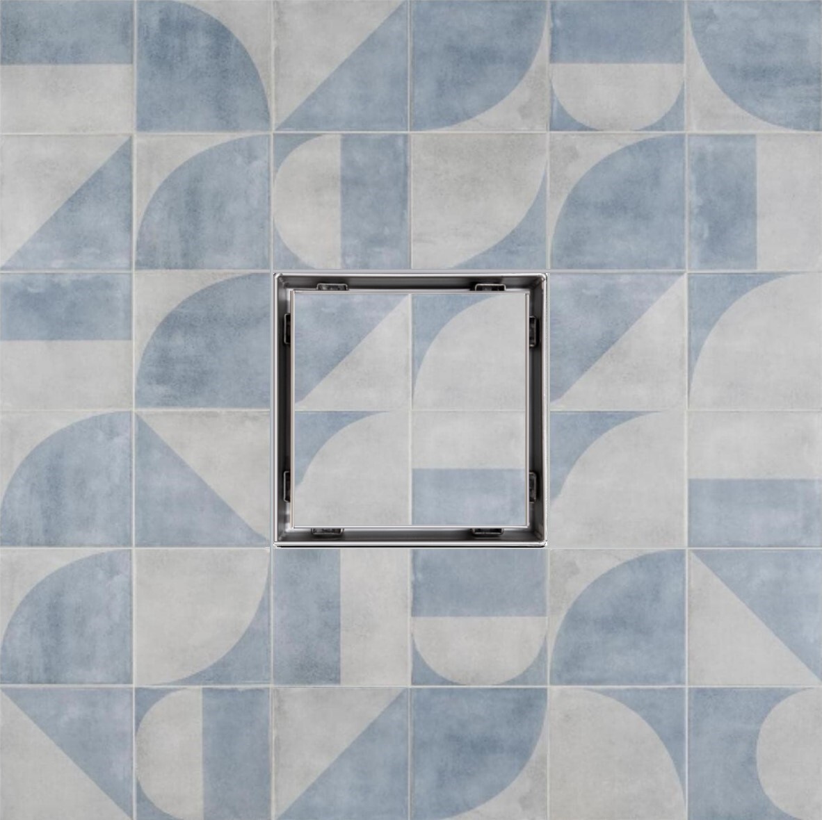 Tile Insert Square Shower Drain 5″ 316 Stainless Steel for 2″/3″ Pipe