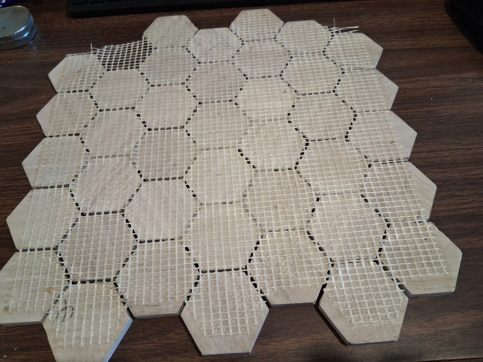 Off-White 2″ x 2″ Hexagon Marble Mosaic Floor Tile Backsplash Bath, 39 Pieces