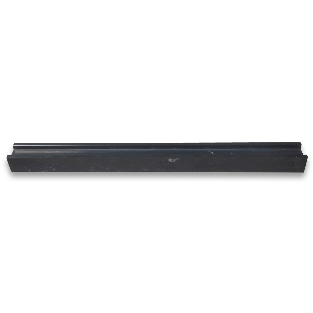 N15P Nero Marquina Black Marble Groove Liner Pencil Trim Molding Polished