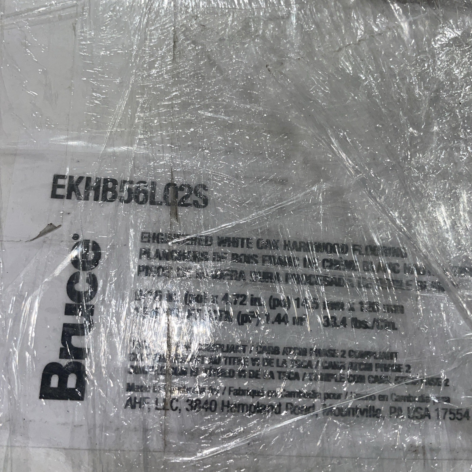Bruce Engineered White Oak Hard Wood Flooring 9/16 In 15 Sq Ft EKHB56L02S NEW