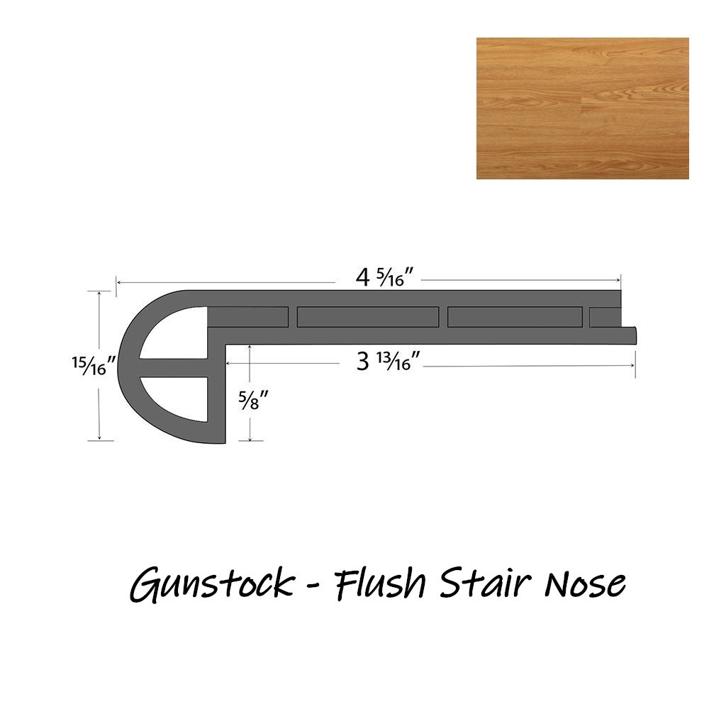 PRODURA Gunstock Waterproof 22mil Click Luxury Vinyl Plank 48″x7-3/8″x6mm