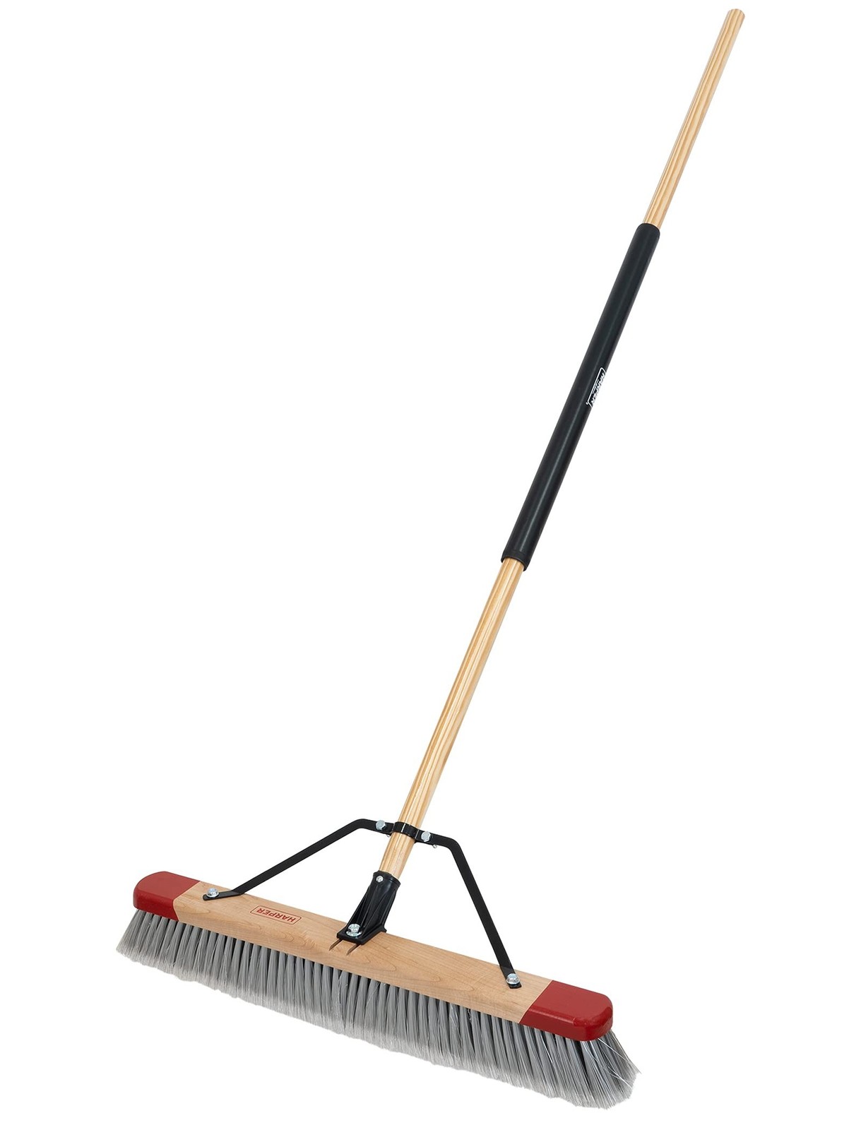 Harper 24 Inch Indoor Push Broom, Premium Heavy Duty Smooth-Surface Floor Cle…