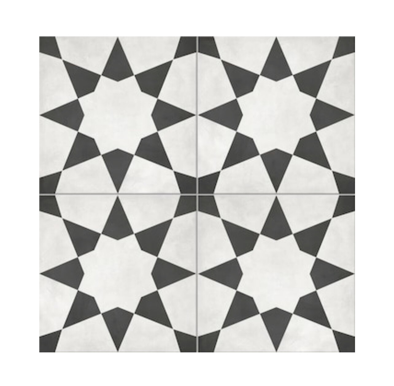 FREE SHIP*17 pcs*Satori Nouveau Nero Starlight Deco 8”x 8” Matte Porcelain Tiles