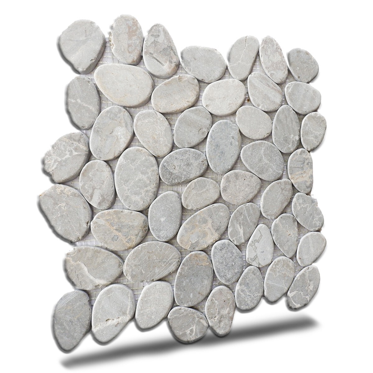 Smoke Grey Sliced Pebble Mosaic Wall & Floor Tile ($11.37/SqFt)