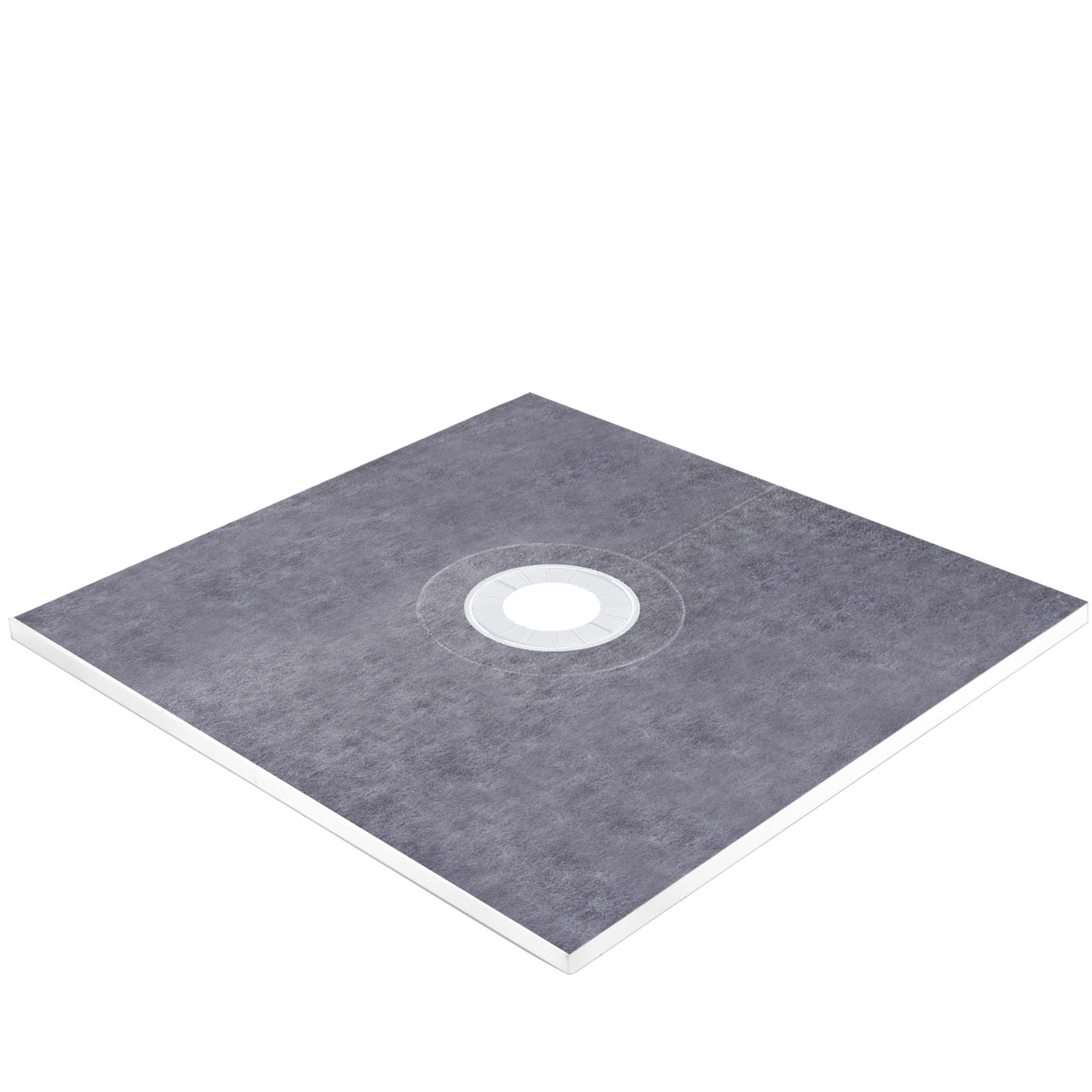 VEVOR Waterproofing Shower Kit Shower Kit Tray 48”x48” with Central Drain ABS