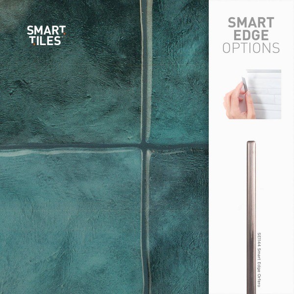 Zellige Costa Peel and Stick Backsplash Tiles Blue