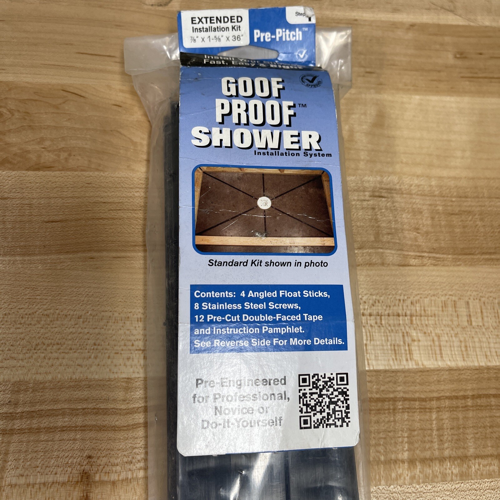 Goof Proof Shower PPK/EXT-202 Pre-Pitch Extended installation kit new