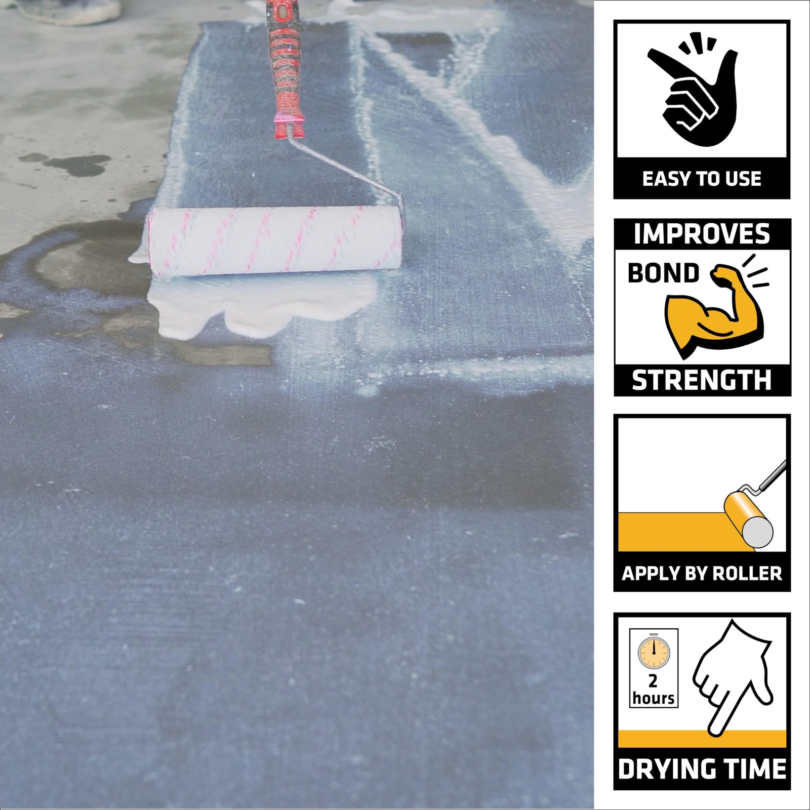 SIKA Sikalevel Self-Leveling Underlayment Primer – 1 Gallon White, Ready to U…