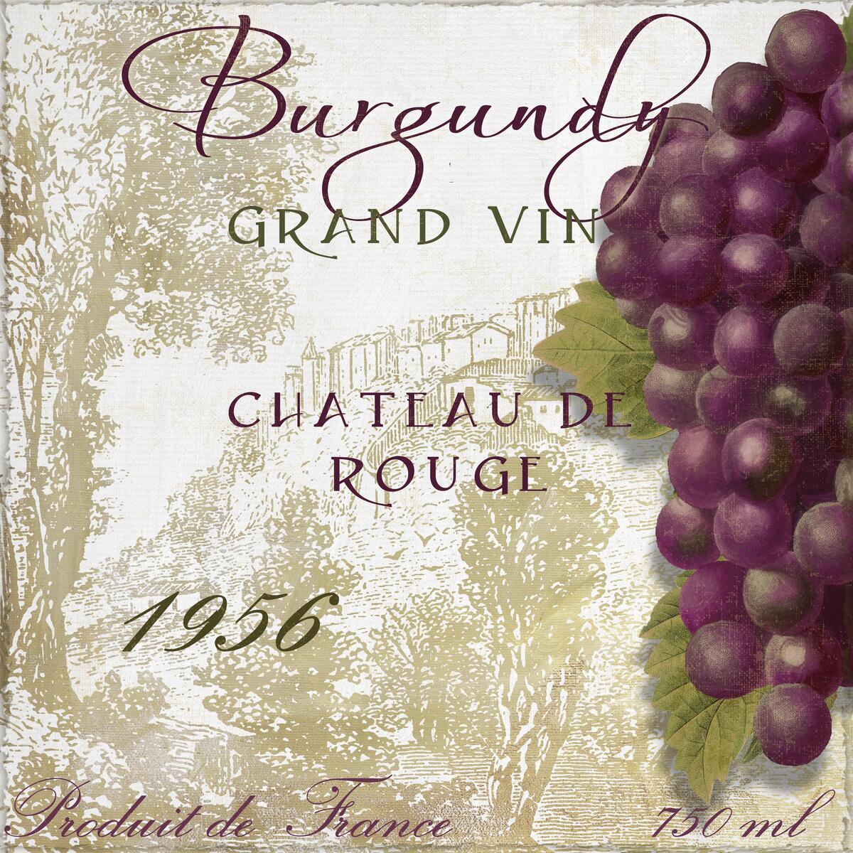 Ceramic Backsplash Tile Mural Wine Themed Kitchen – Grand Vin Burgundy