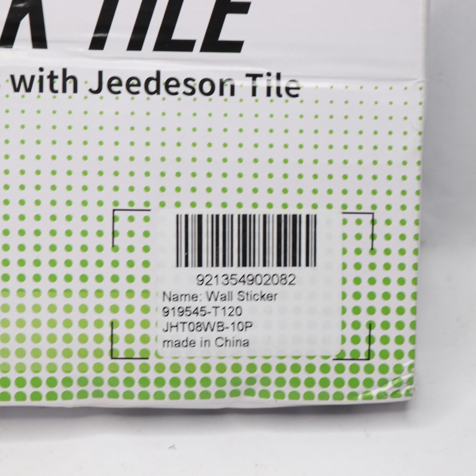 (10-Pk) Jeedeson Peel and Stick Backsplash Wall Tile Black & White 12″ x 12″