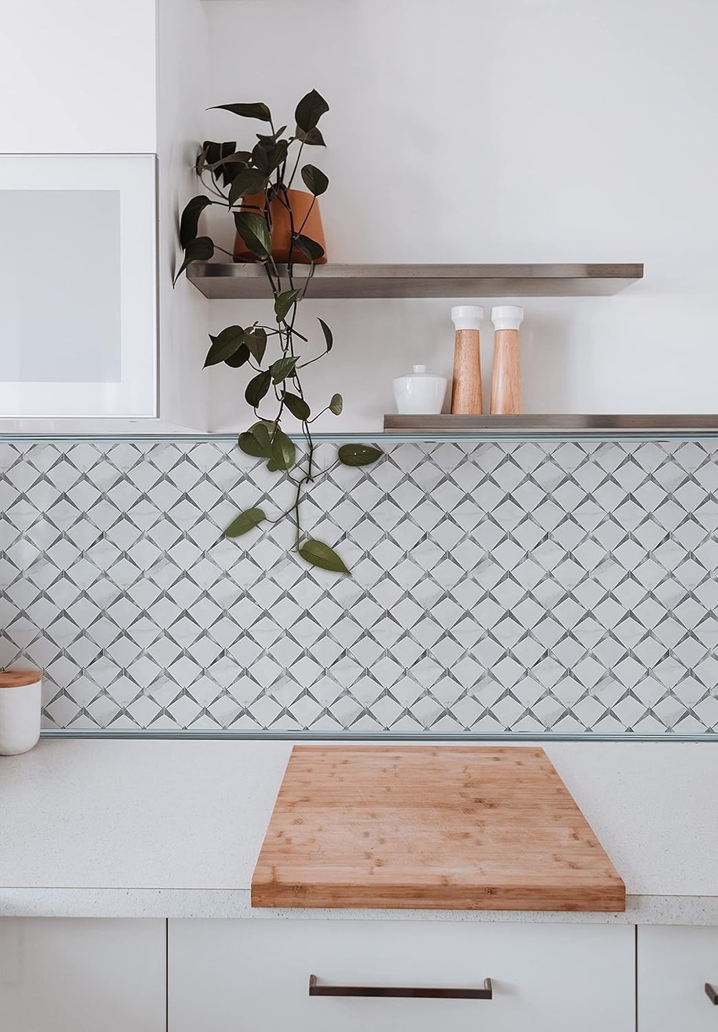 Self-Adhesive 10 Ft Backsplash Edge Trim in Durable Stainless Steel Finish