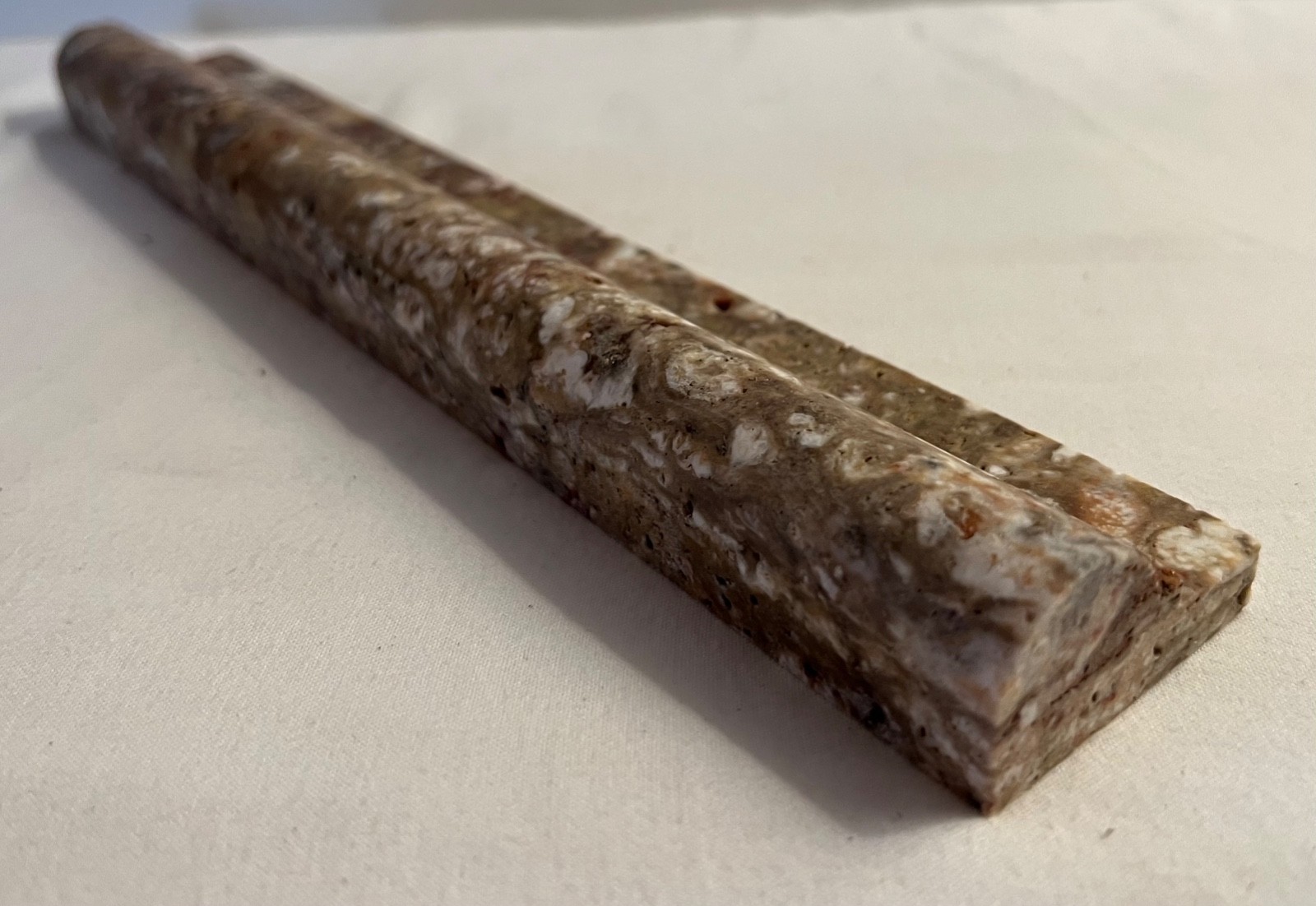 Scabos Travertine 12″ x 1-3/4″ Chair Rail Trim Molding-new