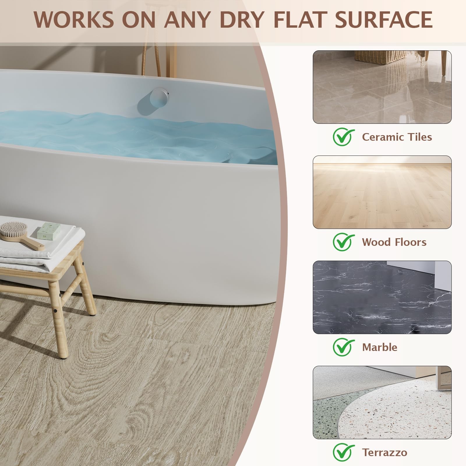 Peel and Stick Floor Tile, 20 Pcs 12″ x 12″ Waterproof Wood Grain Luxury Viny…