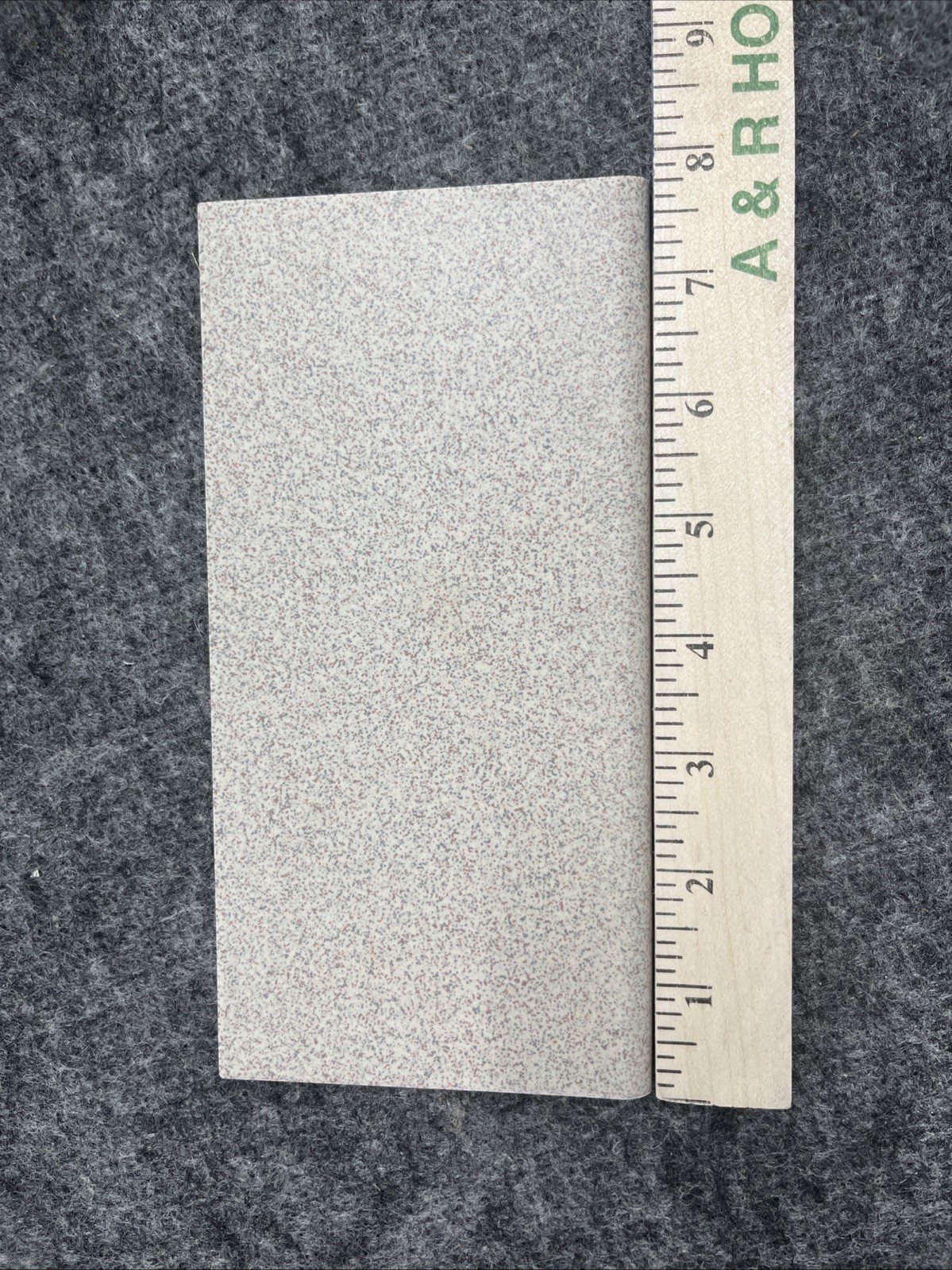 1 PC Tile Crossville Cross Colors Mingles 4″ X 8″ Porcelain Bullnose Tan Speck