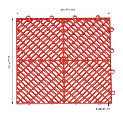 25x 30cm Interlocking Deck Tile Deck Flooring for Pool Bathroom Patio Garage