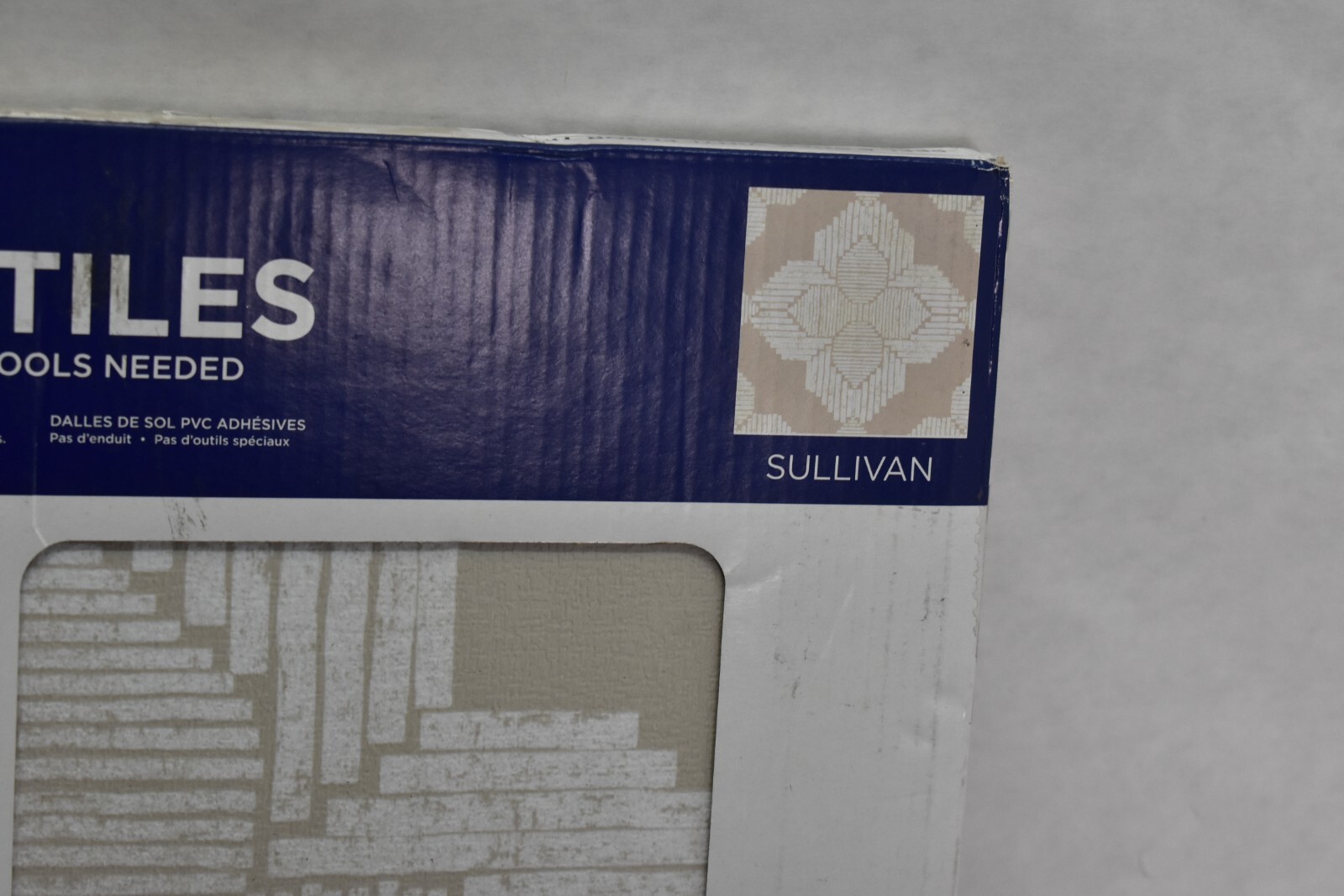 FloorPops Sullivan Peel & Stick Floor Tiles Cream 12″ x 12″ x .6″ Pack Of 10