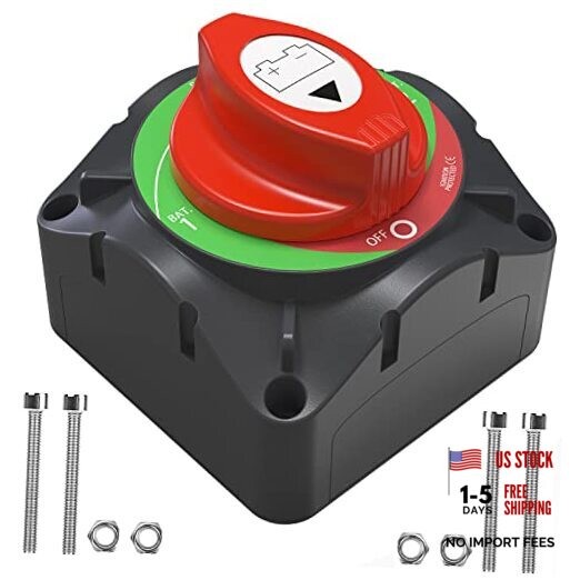 High Current Battery Disconnect Switch ，12-48V High 1-2-Both-Off Switch 600A