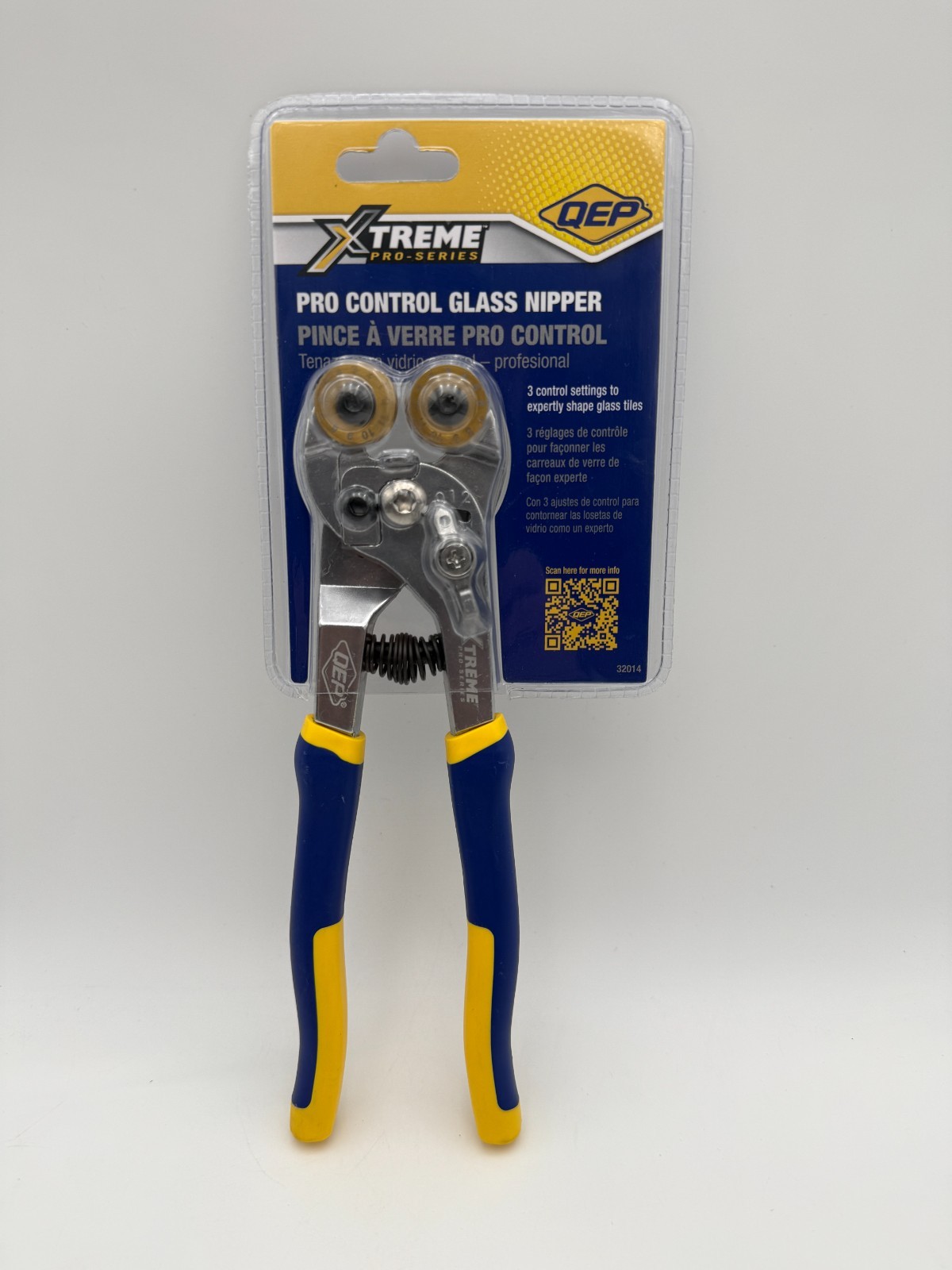Xtreme 8.25 In. Glass Tile Nipper with Pro Control Settings for Glass and Mosaic