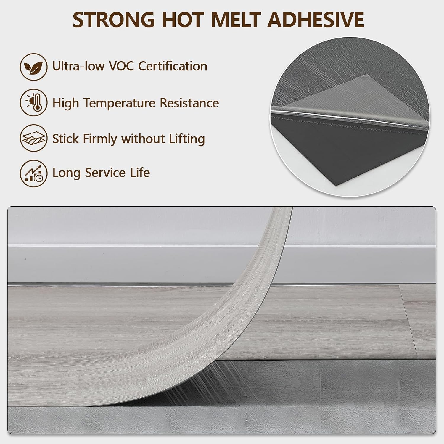 Peel and Stick Vinyl Plank Flooring 36-Pack 54 Sq Ft Maple