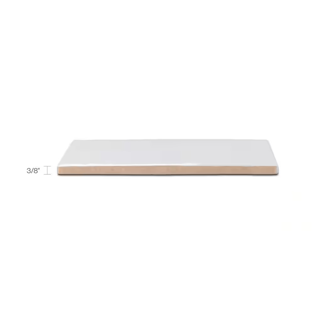 Cloe Subway Glossy White 2.5 In. X 8 In. Handmade-Look Ceramic Wall Tile (10.64