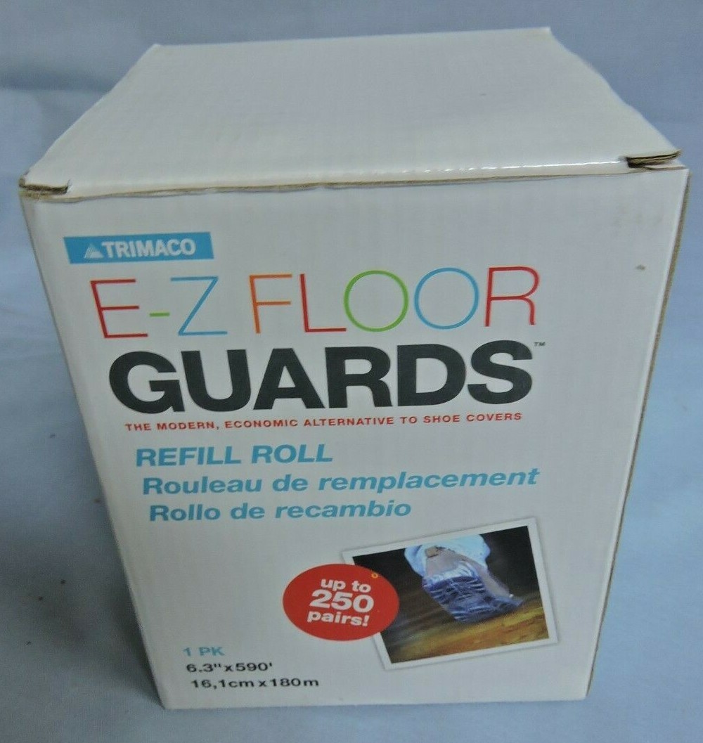 Trimaco E-Z Floor Guards #54716 Refill Film Roll Shoe Covers 250 Pairs