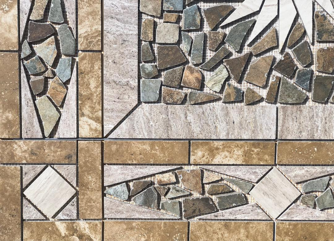 36″ X 36″ Tile Medallion Mosaic – Daltile’s Articulo & Esta Villa tile series