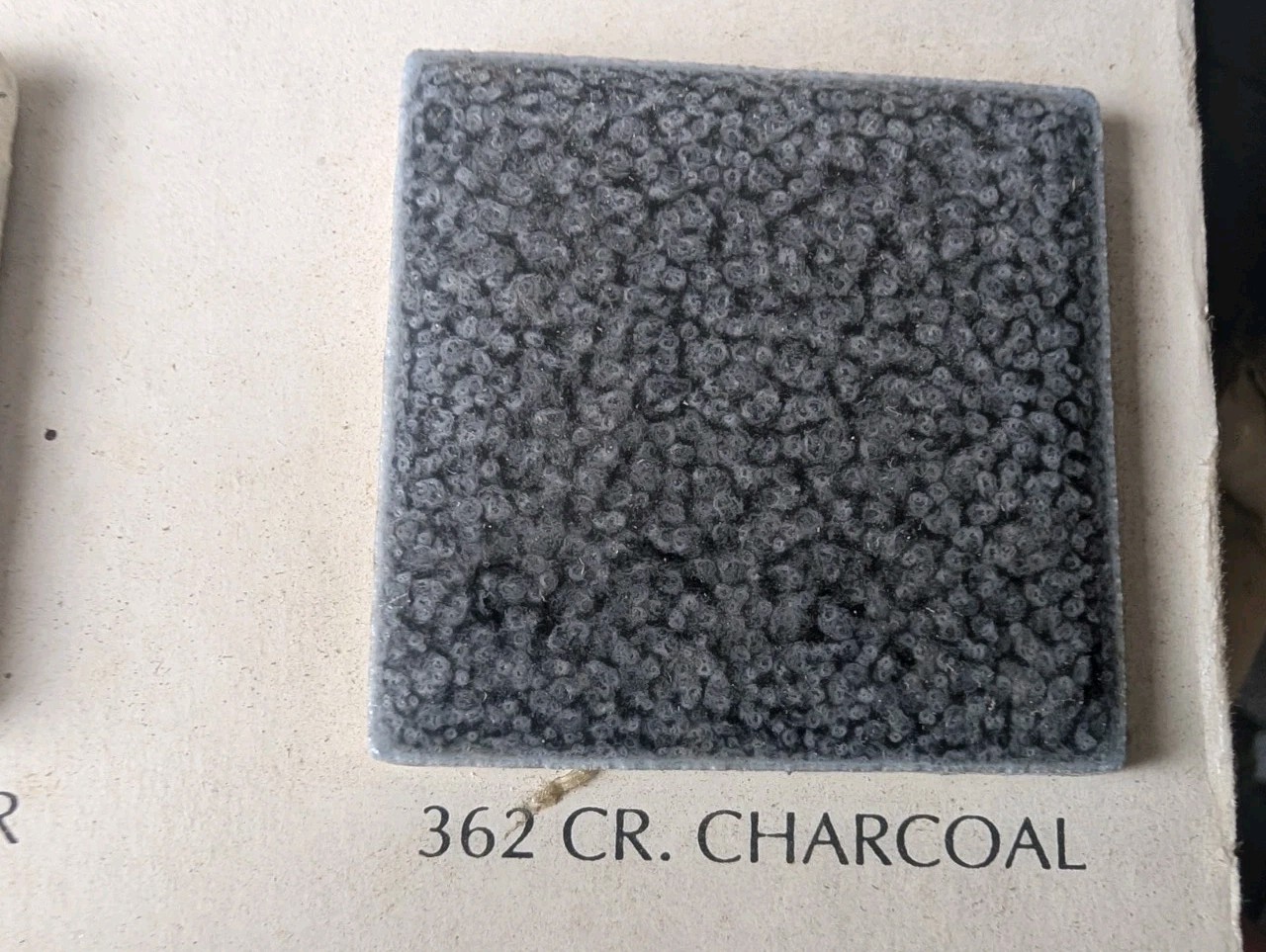 2 pcs American Olean Ceramic Tile Bullnose A4402 Crystalline Charcoal #362 USA