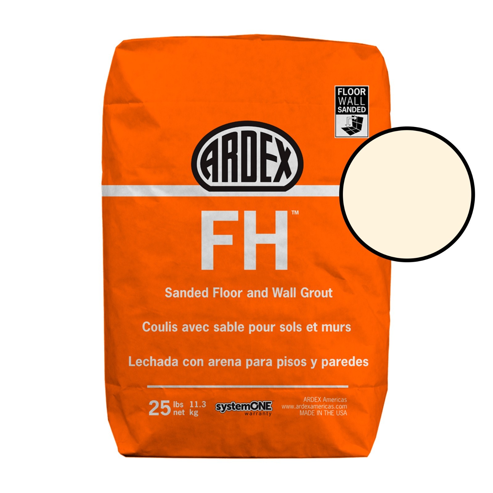 ARDEX FH Flexible High-Performance Polymer-Modified Sanded Grout 25 Lbs Bag