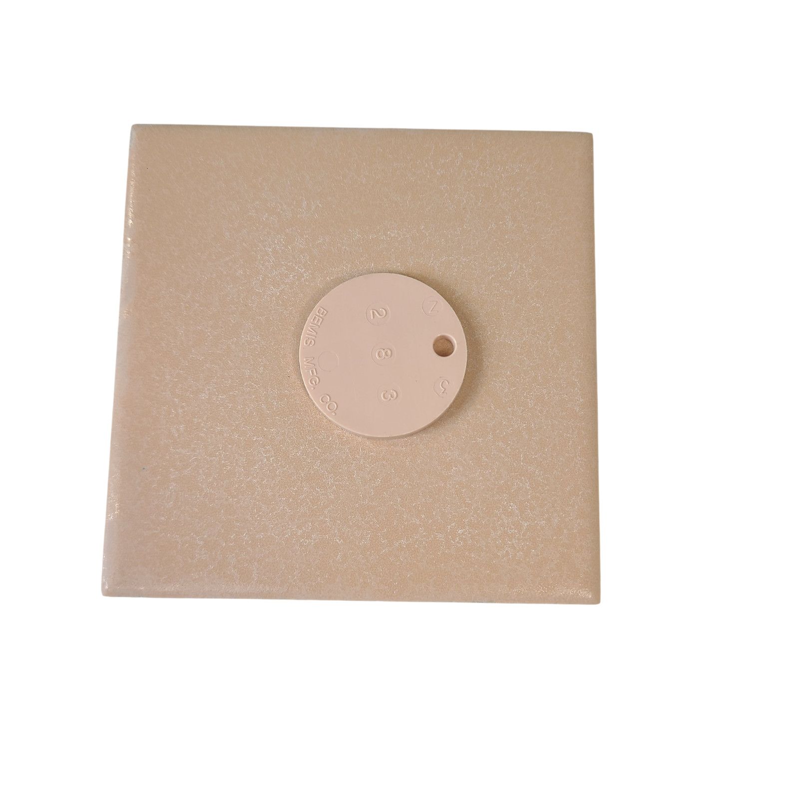 Peach Pink Ceramic Tile 4 3/8 inch Florida Tile FT Crystalline Tuscan Tan 283