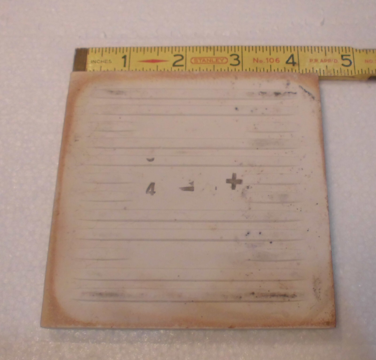 1 pc. Green – Blue: Matte Ceramic Tile by Franklin Co. 4-1/4″ Criteria 1930’s