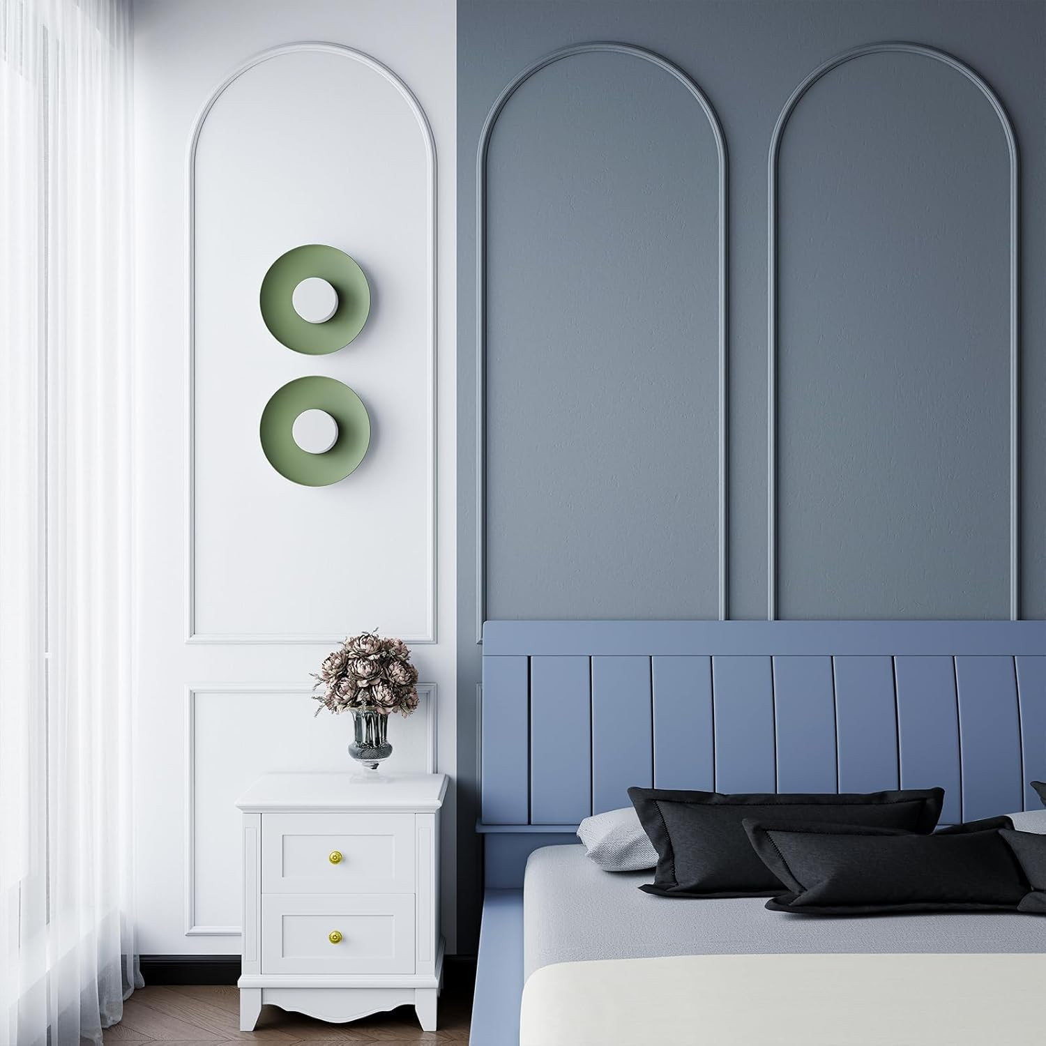 Peel and Stick Arch Wall Molding Kit – 3 Set Classic Wainscoting Decor