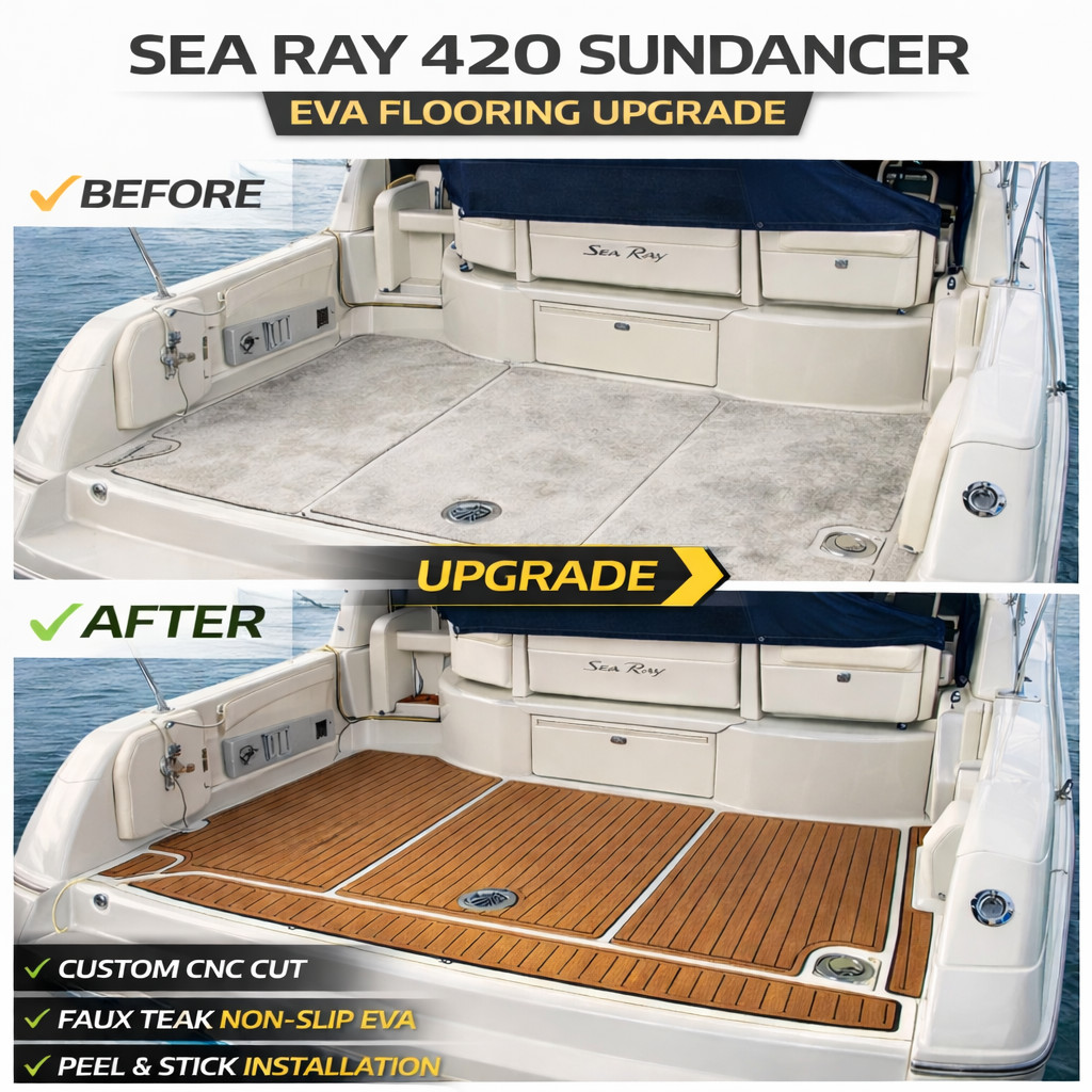 2019-2023 Bayliner VR6 EVA Boat Flooring Swim Platform Custom Fit Non-Slip