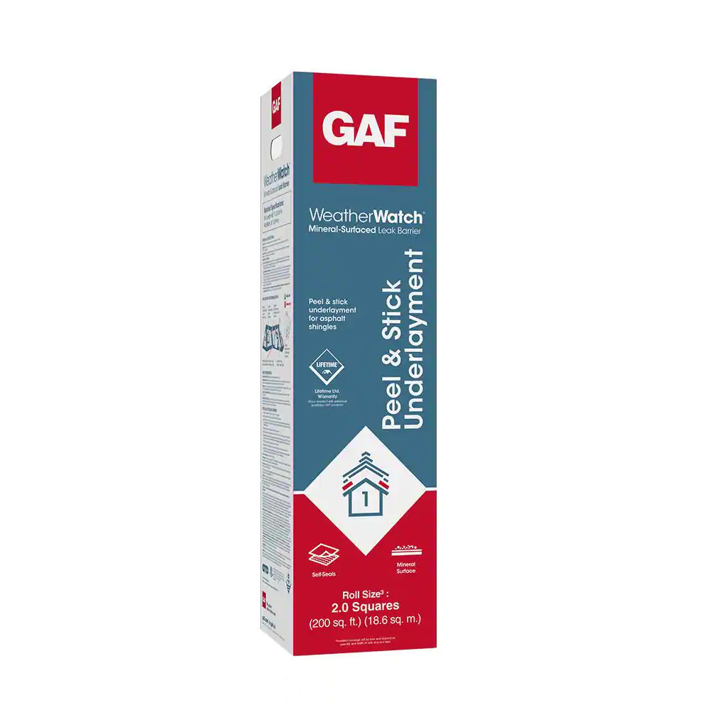Weatherwatch 200 Sq. Ft. Mineral-Surfaced Peel and Stick Roof Leak Barrier Roll