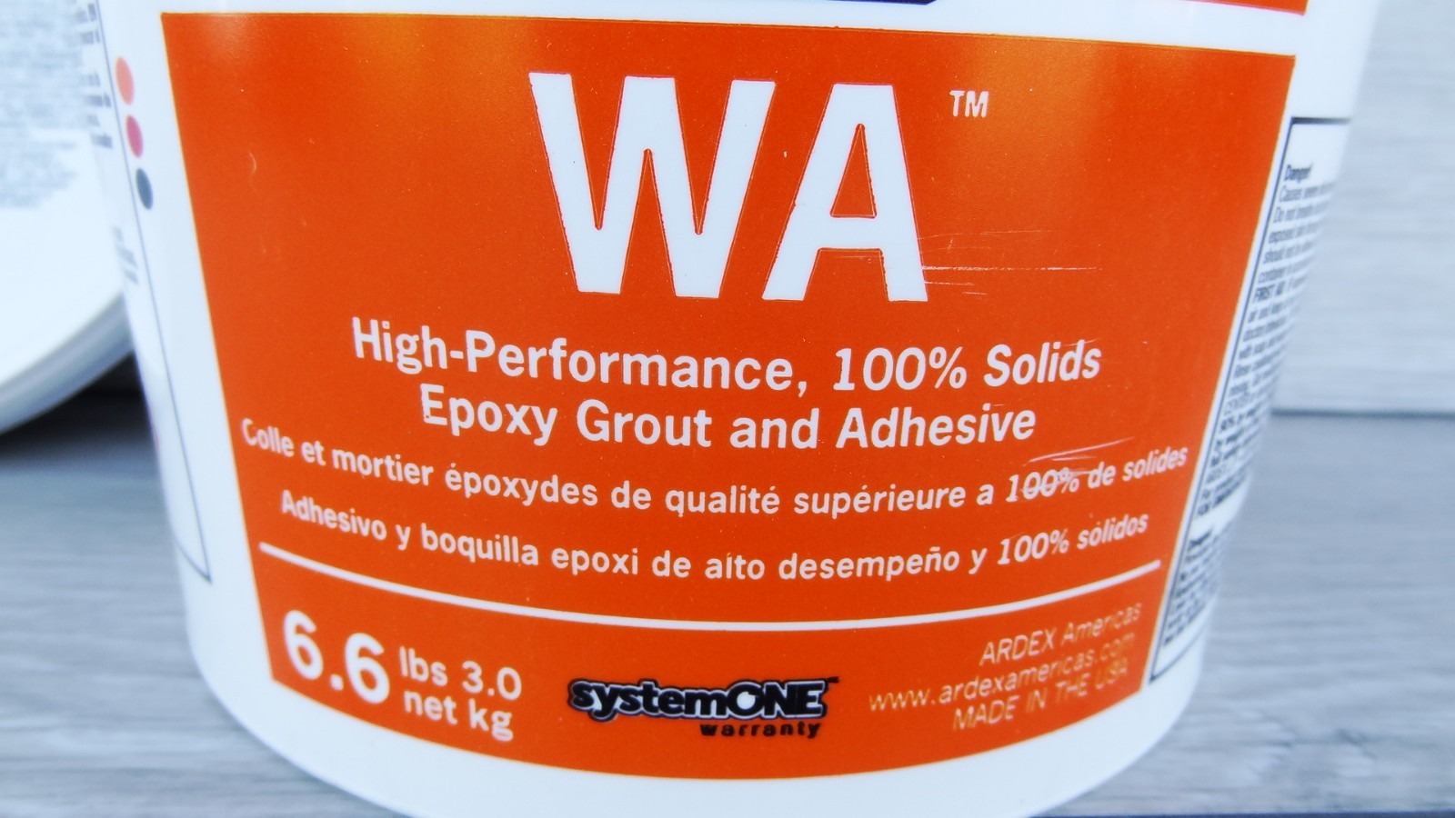 ARDEX WA EPOXY GROUT & ADHESIVE 38699 CARAWAY 39 PART A & B for All Tile & Stone