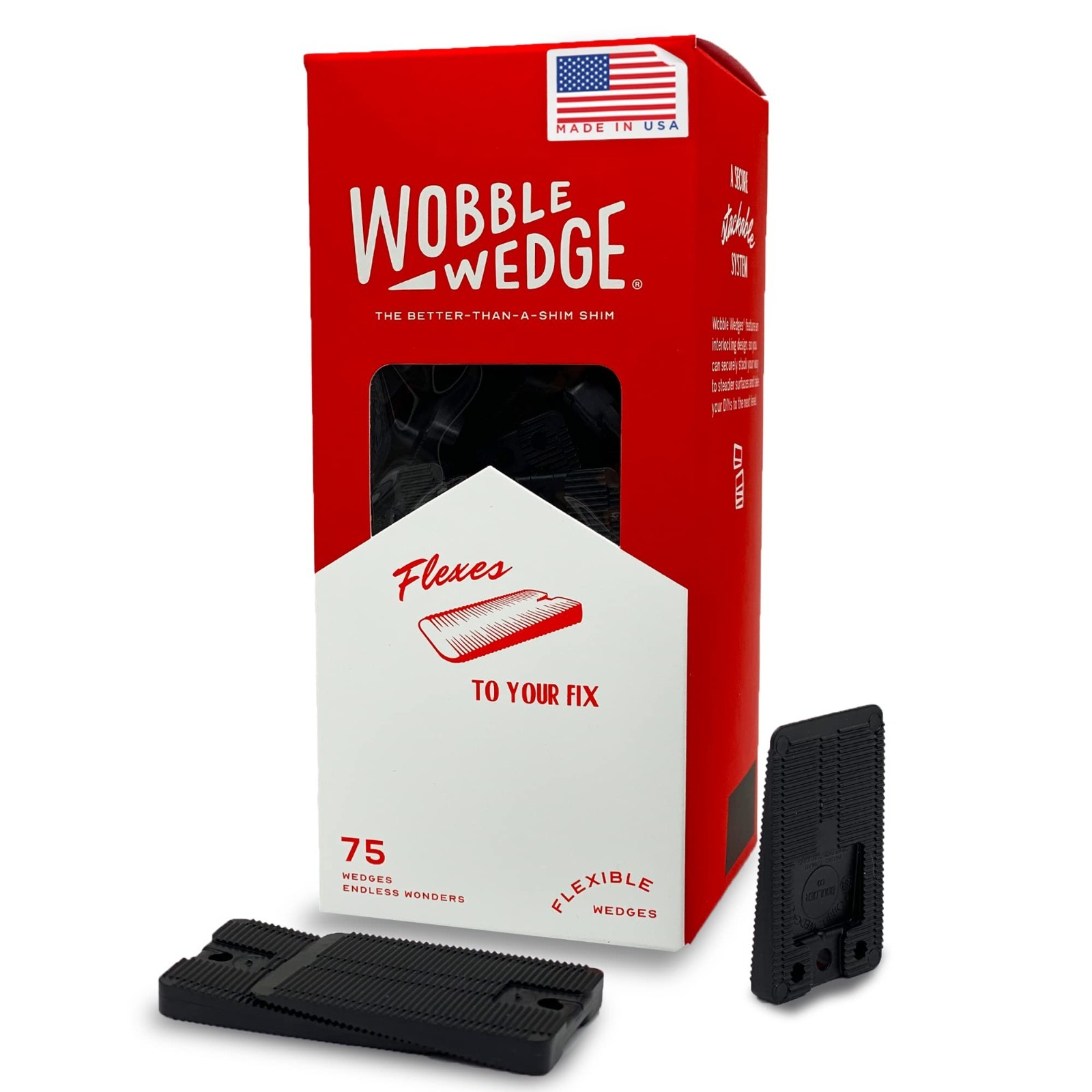 Flexible Plastic Leveling Shims – Home Improvement Furniture & Appliance Wedges