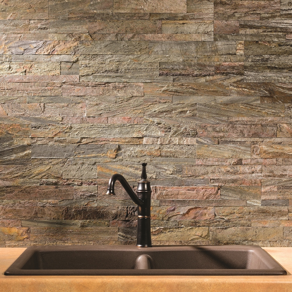 Aspect Peel and Stick Stone Backsplash (Approx. 15 sq ft Kit)