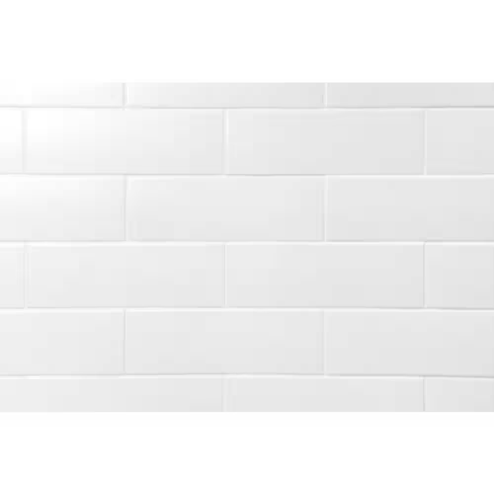 Barnet White 3 In. X 9 In. X 10Mm Matte Ceramic Subway Wall Tile (30 Pieces / 5.