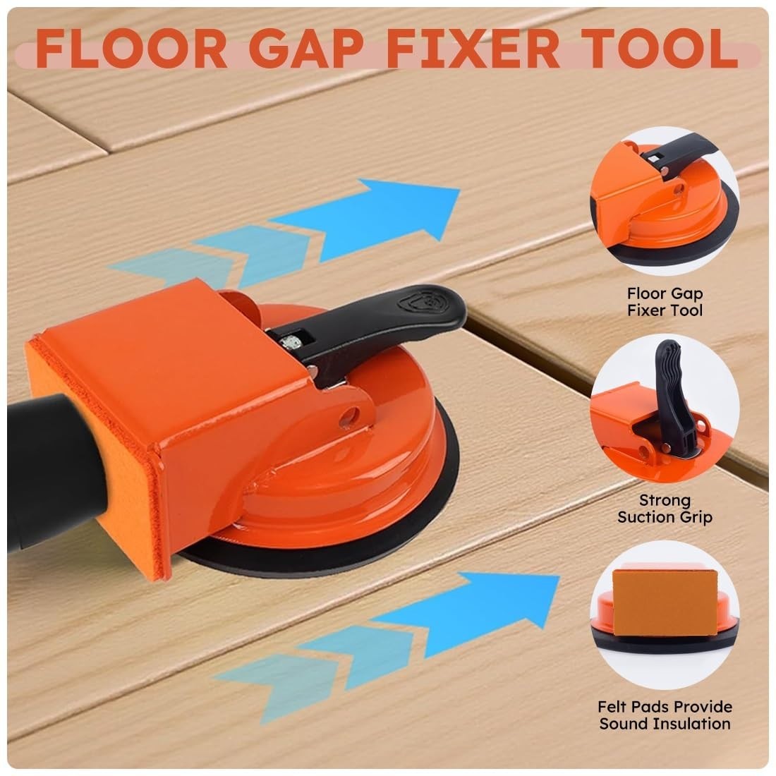 Floor Gap Fixer Tool, Laminate Flooring Leveling Suction Cup Repair Kit for F…