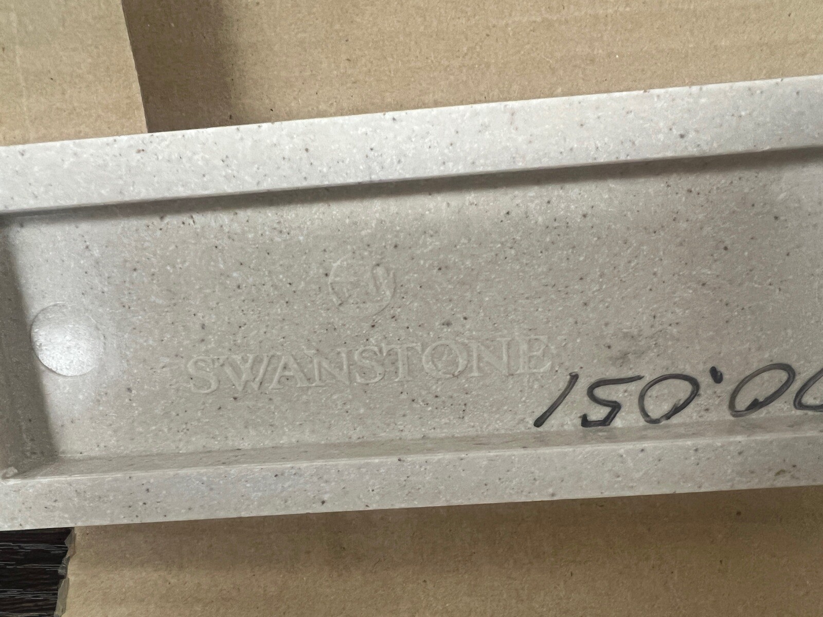 Swanstone 3-in H x 21-in L Bathroom Side Splash in Tahiti Sand