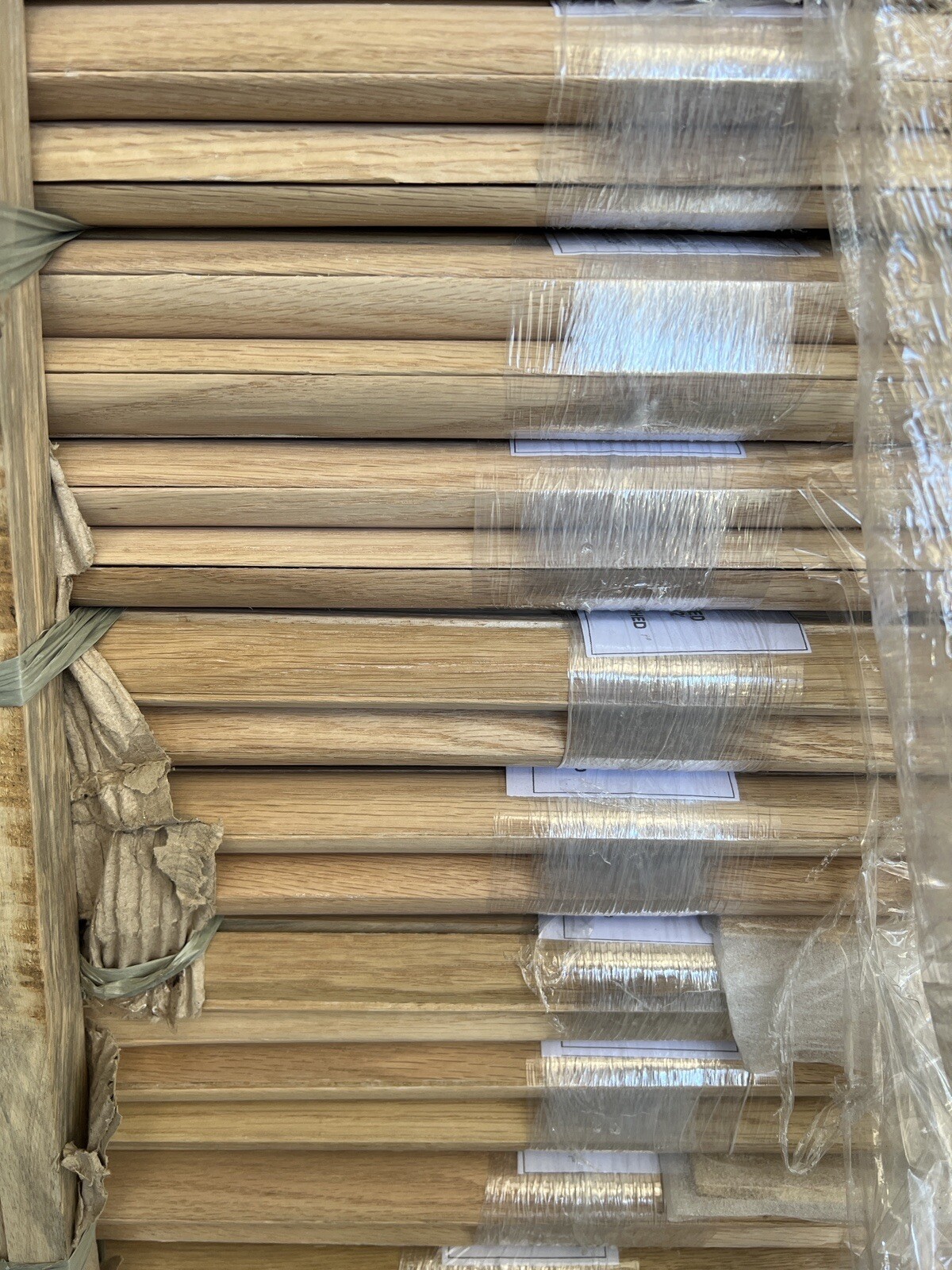 Base Shoe Molding 1/2”x3/4”x12’ Red Oak, White Oak & Primed (Gesso or Smooth)